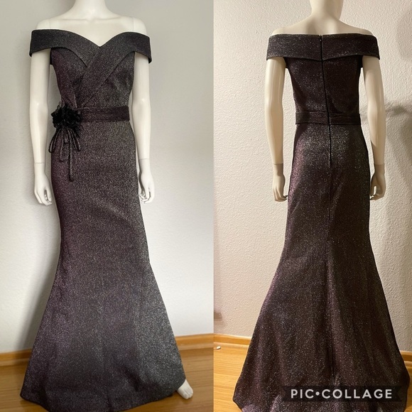 SALE🔥NWT LONG OFF-THE-SHOULDER PROM DRESS MERMAID WEDDING GOWN SPECIAL OCCASION - Picture 5 of 9